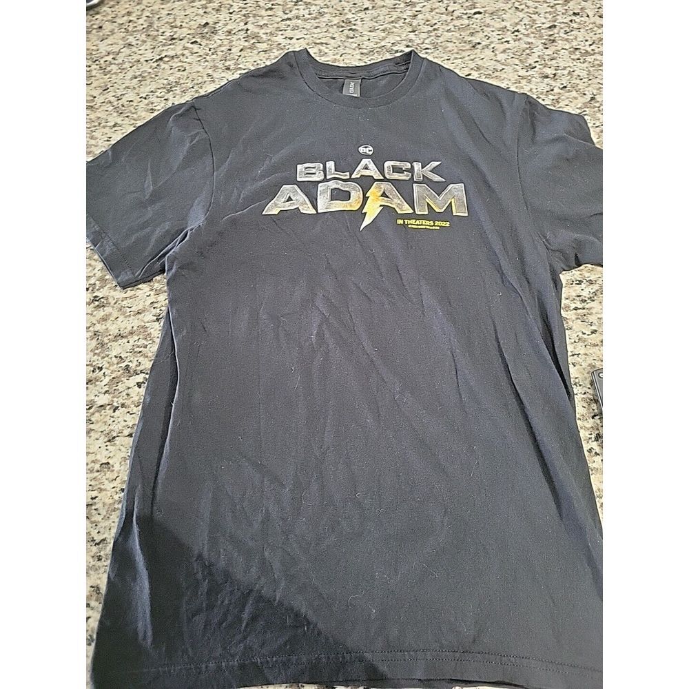 Black Adam DC In Theaters 2022 Men's T Shirt Promo Med Gildan